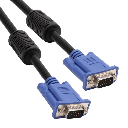Vcom Cg341ad-15.0 Mavi Konnektör Siyah 15mt Vga-m-vga-m Kablo
