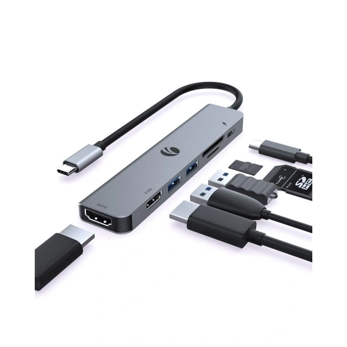 Vcom Cue39 Type-c To Hdmi(4k@60hz)+hdmi(1080p@60hz)+usb3.0+sd2.0+tf2.0+pd 3.0 100w Çoklayıcı