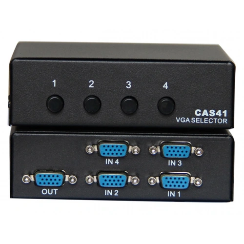 Vcom Dd174 4-1 Port Manuel 350mhz Metal Vga Switch