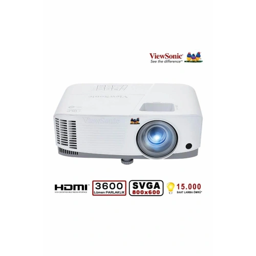 Viewsonic Pa700w Dlp Wxga(1280x800) 4500al 2xhdmı 1xvga 12.500:1 3w Hoparlör Projeksiyon