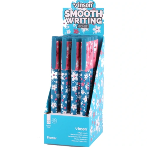 Vinson Jel Kalem Fashıon Flower Desenli 20 Li A18