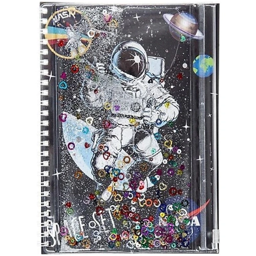 Vuki Sulu Çantalı Defter Orta Boy Astronot 2/s Vk-0086d