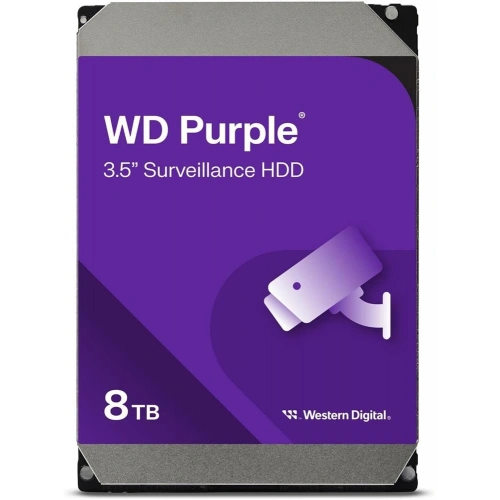 Wd 8tb Purple Wd85purz 5400rpm 256mb 7x24 Güvenlik Harddisk (resmi Distribitör Ürünü)