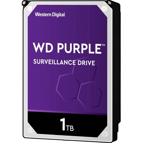 WD PURPLE, WD10PURZ, 3.5" 1TB, 64Mb, 5400 Rpm, 7/24 Güvenlik, HDD  (Türkiye Distribütörü Garantili)