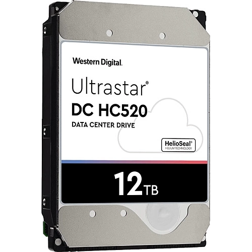 WD ULTRASTAR, HUH721212ALE604, 3.5", 12TB, 256Mb, 7200 Rpm, 7/24 Enterprise, DATA CENTER-GÜVENLİK-NAS-SERVER, HDD (DC HC520) (0F30146) (Türkiye Distribütörü Garantili)