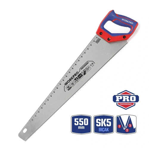 Workpro Wp215012 550mm Sk5 11 Tpı Ağır Hizmet Tipi El Testeresi