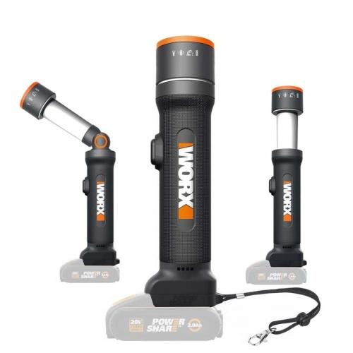 Worx Wx027.9 20volt 510 Lümen Çok Fonksiyonlu Led Fener (akü Dahil Değildir)
