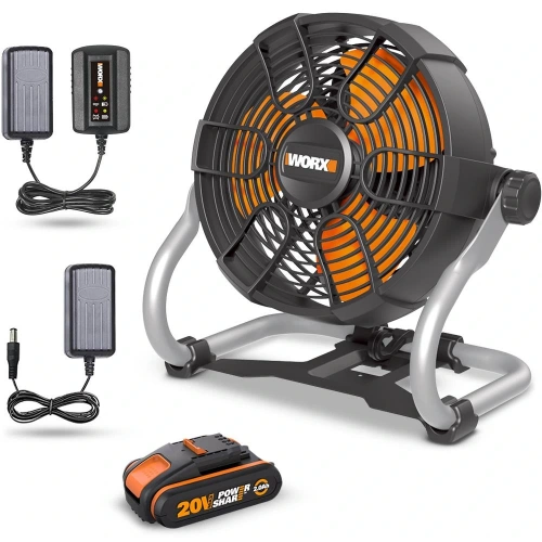 Worx Wx095 20volt 2.0ah. Li-ion 242mm Profesyonel Hibrit Şantiye Fanı/vantilatör