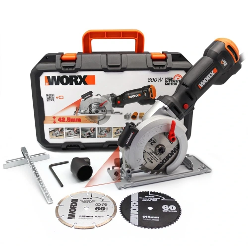 Worx Wx437 800watt 120mm Profesyonel Çok Amaçlı Lazerli Daire Testere