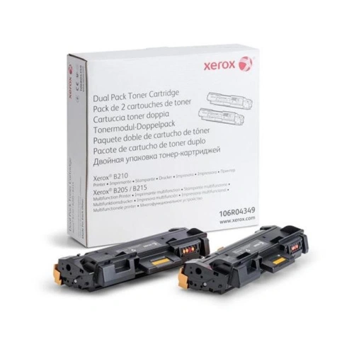 Xerox 106r04349 B210 B205 B215 Dual  Pack Toner 6000 Sayfa