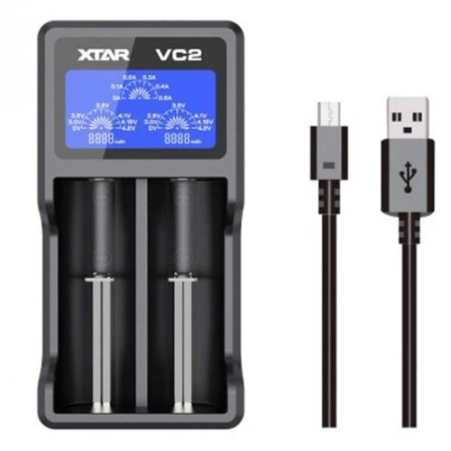 Xtar Vc2 Evrensel Li-ıon Pil Şarj Cihazı – 2 Yuvalı
