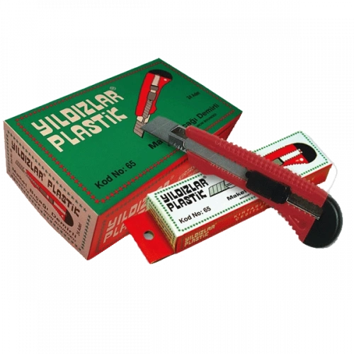 Yıldızlar Maket Bıçağı Geniş Ucu Demirli 65