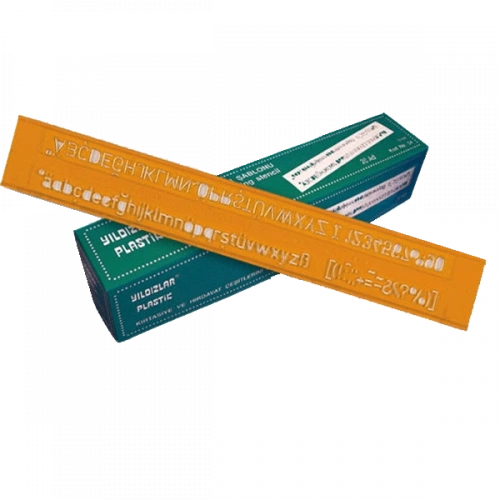 Yıldızlar Yazı Şablonu Teknik 10 Mm 54