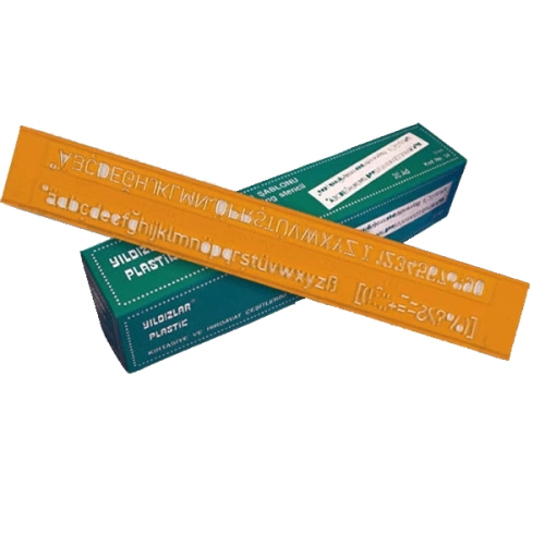 Yıldızlar Yazı Şablonu Teknik 10 MM 54