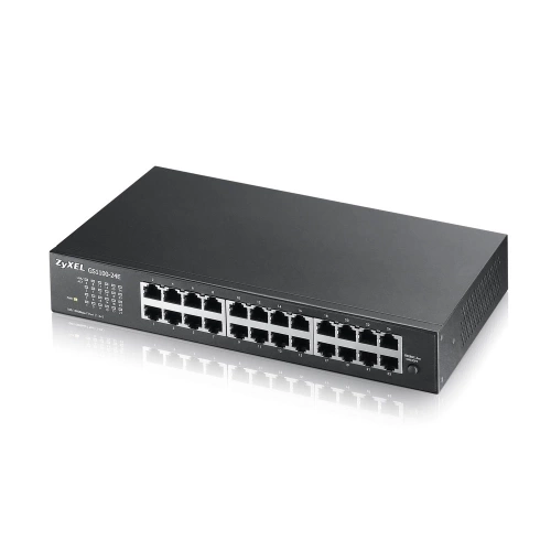ZyXEL GS1100-24E V3, 24 Port, GigaBit, Yönetilemez, Sessiz, Rackmount Switch