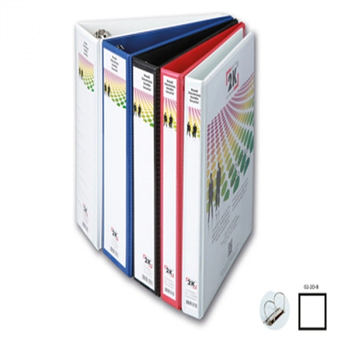 2k Sunum Klasörü Cepli 2 Halkalı 20 Mm Beyaz 202b