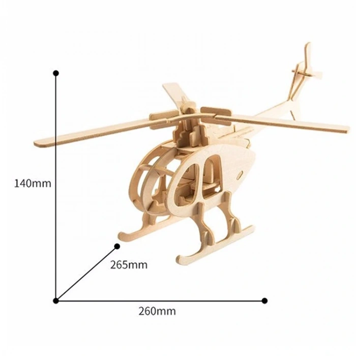 3D Ahşap Puzzle Helikopter 32 parça JP233