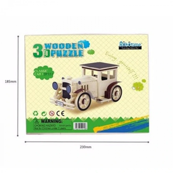 3D Ahşap Puzzle Klasik Araba 49 parça JP351