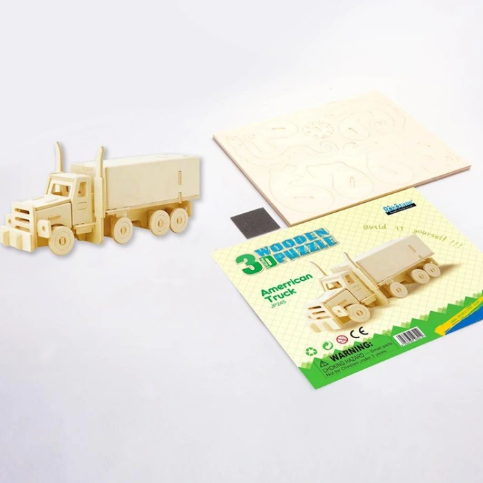 3D Ahşap Puzzle Tır 38 parça JP245
