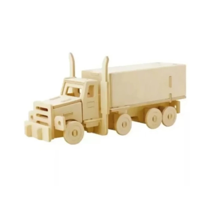 3D Ahşap Puzzle Tır JP245- 38 Parça