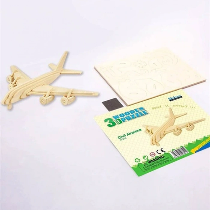 3D Ahşap Puzzle Uçak 35 parça JP270