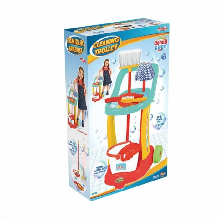 Dede Oyuncak Candy & Ken Temizlik Arabası 01965