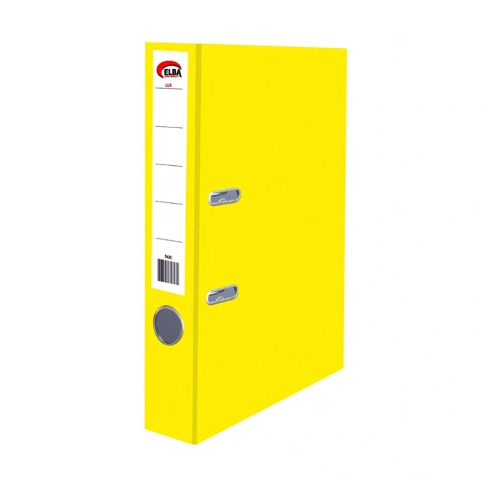 Elba Büro Klasör Dar Plastik Sarı