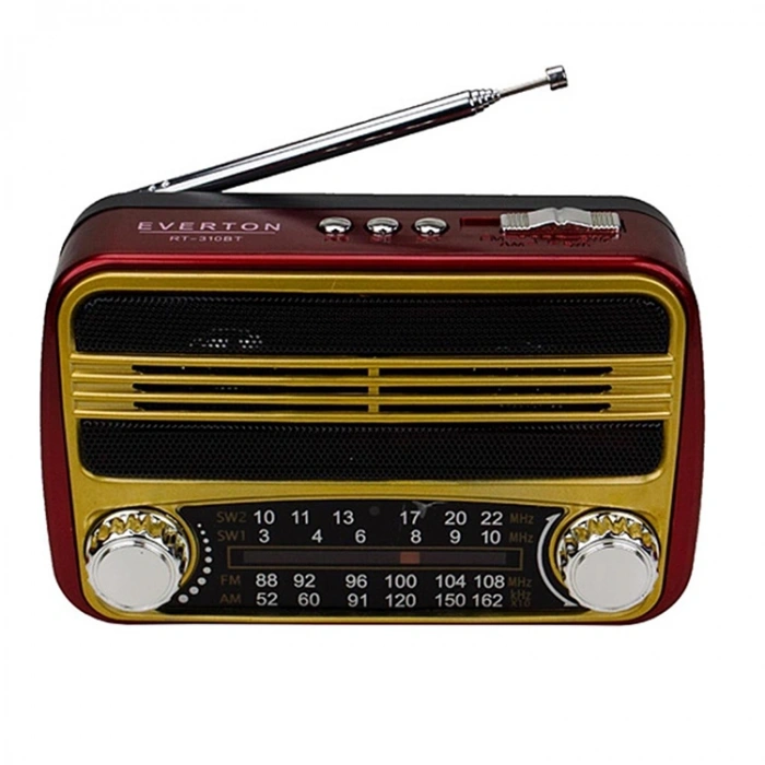 Everton Rt-310bt Bluetooth Fm-usb-tf Card- Şarjlı Nostaljik Radyo