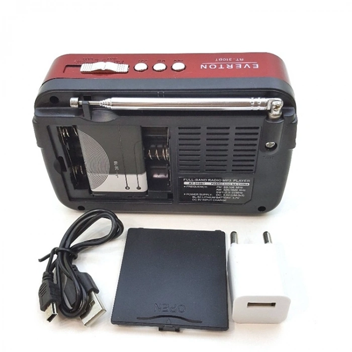 Everton Rt-310bt Bluetooth Fm-usb-tf Card- Şarjlı Nostaljik Radyo