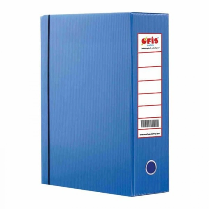 Üçgen Proje Kutusu Plastik Lastikli Battal 29x36x10 Mavi