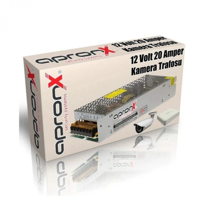 Apronx Apx-1215a 12v 15a Metal Kamera Güç Adaptörü