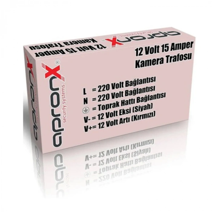 Apronx Apx-1215a 12v 15a Metal Kamera Güç Adaptörü