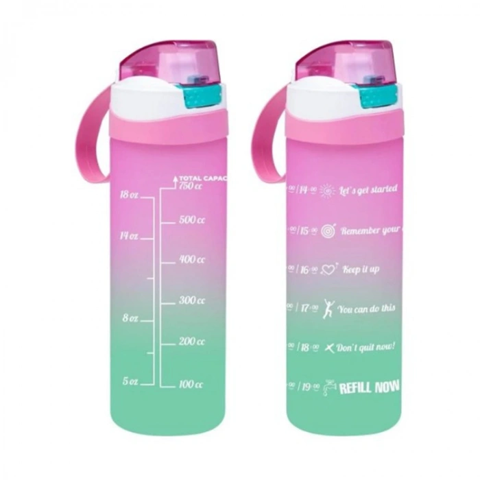 Herevin Matara Çift Renk Boyalı Ölçü Baskılı Pembe 750 Cc 161670-161