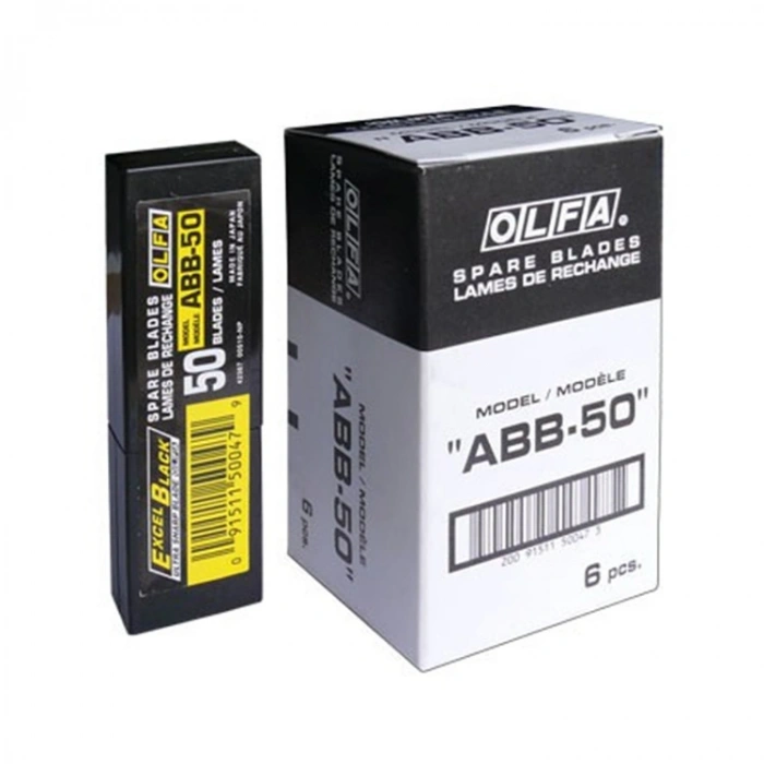 Olfa Maket Bıçağı Yedek Dar Siyah Abb-50