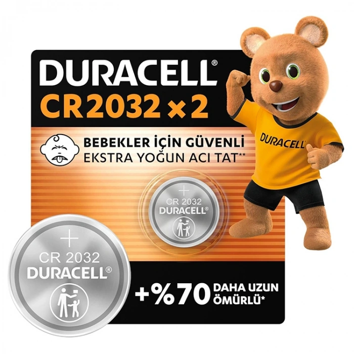Duracell Lityum Düğme Pil 3 V 2 Li 2032