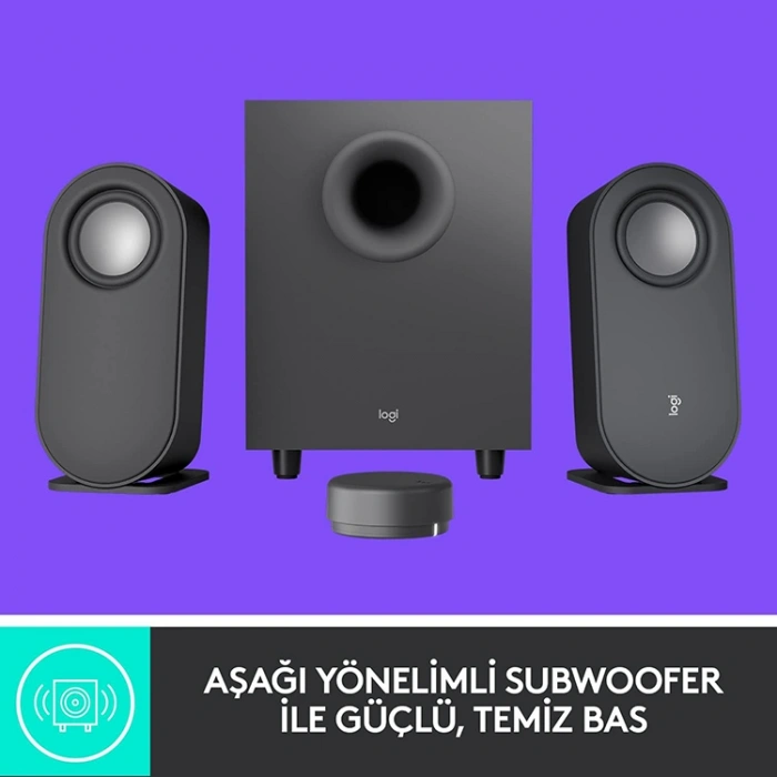 Logitech 980-001348 Z407 80w Subwoofer 2.1 Kablolosuz Bluetooth Bilgisayar Hoparlörü