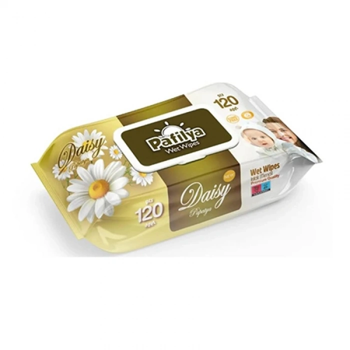 Pafilya Papatya Islak Mendil 120 Li Premium Quality(çiçekli) (alcohol Free- Paraben Free)