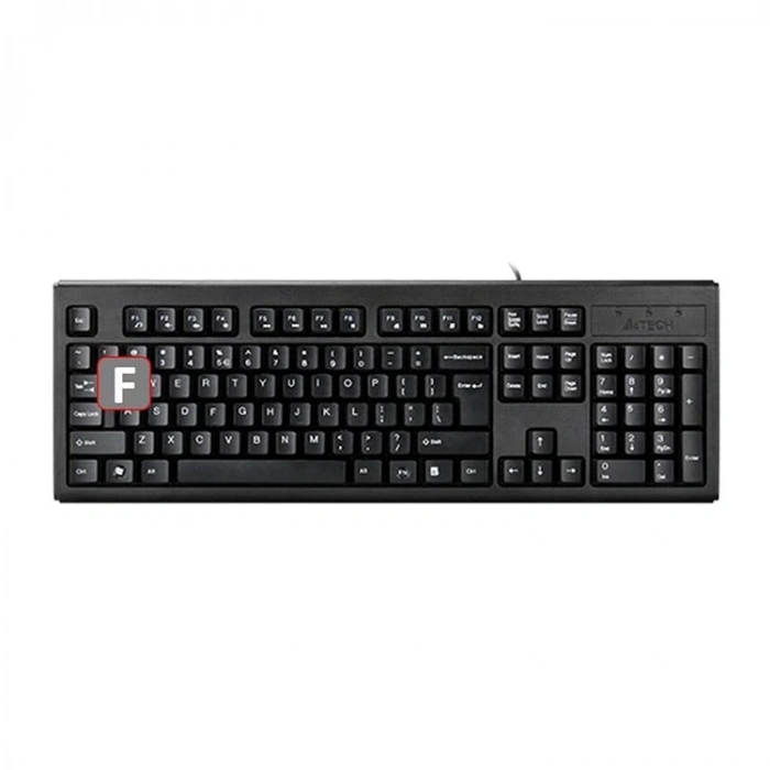 A4 Tech Km-720, Siyah, Usb Kablolu, Türkçe F, Multimedya Klavye