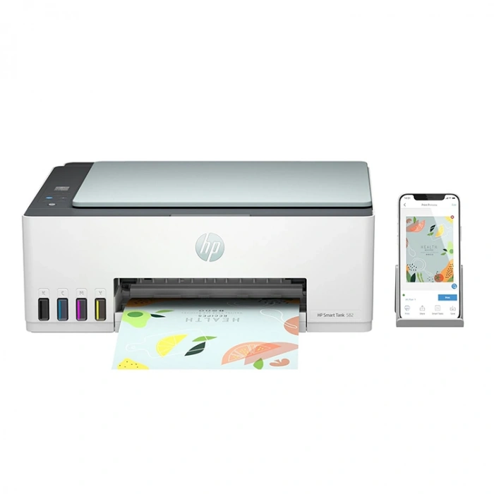Hp 4a8d6a Smart Tank 582 Yazıcı-tarayıcı-fotokopi-wifi Çok Fonksiyonlu Tanklı Yazıcı