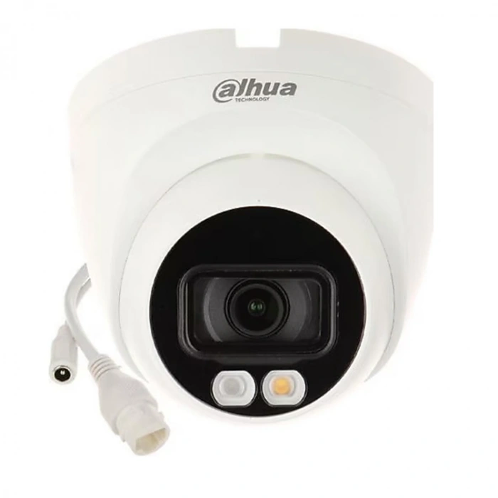 Dahua Ipc-hdw1249t-s-ıl, 2mpix, 2,8mm Lens, Sd Kart, Smart Dual Light, H265+, 30mt Gece Görüşü, Dahili Mikrofon, Ip67, Poe Dome Ip Kamera