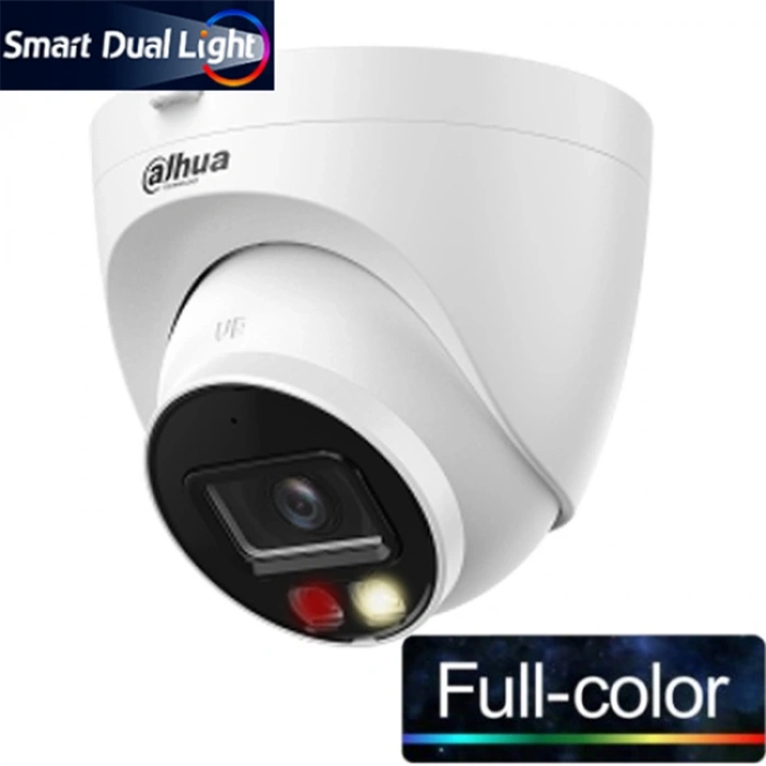 Dahua Ipc-hdw1249t-s-ıl, 2mpix, 2,8mm Lens, Sd Kart, Smart Dual Light, H265+, 30mt Gece Görüşü, Dahili Mikrofon, Ip67, Poe Dome Ip Kamera