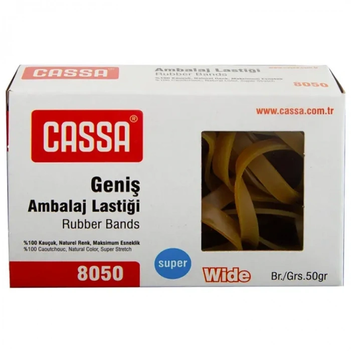 Cassa 8050 Kauçuk 50 gr Geniş Ambalaj Lastiği