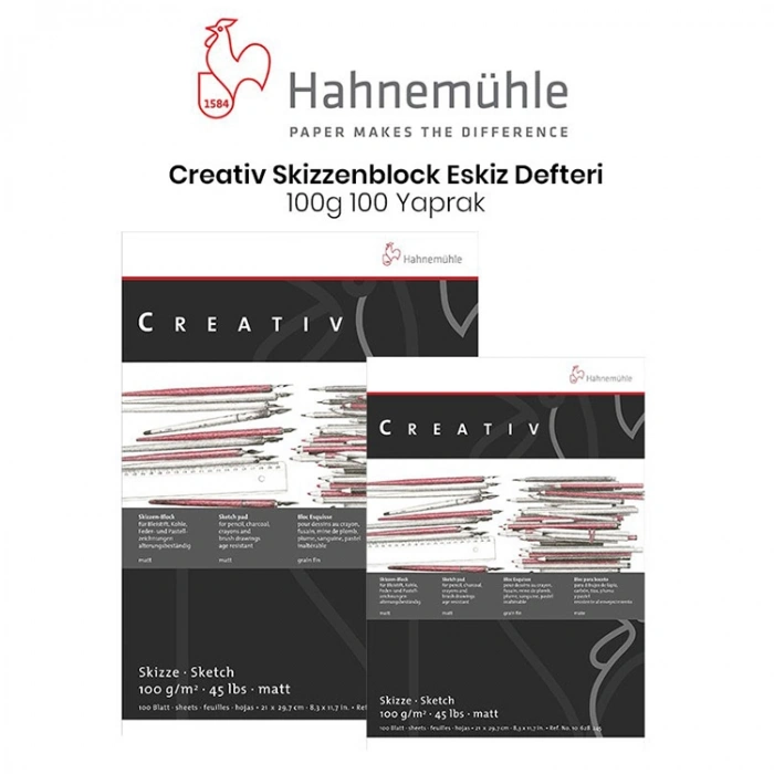 Hahnemühle Creativ Eskiz Blok - 100 Yaprak - 100Gr. - A4