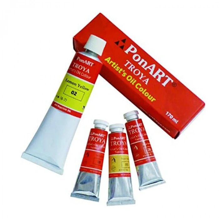 PonART Troya Yağlı Boya Limon Sarısı 170 ml