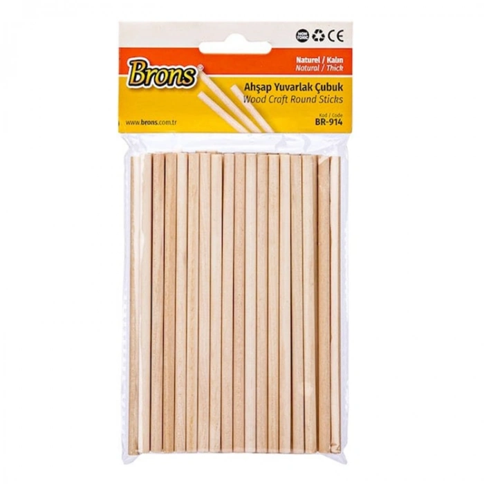 Brons Yuvarlak Çubuk Naturel Kalın Br-914
