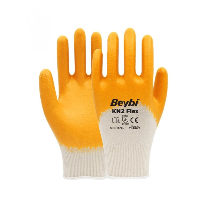Beybi Nitril Pmk Kn2 Flex 9 Beden Nitril Kaplı Pamuk Eldiven (3121x)¾ Nitril Kaplıdır