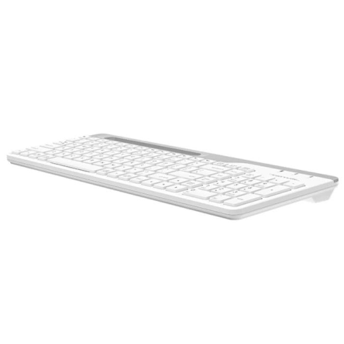 A4 TECH FBK25, Beyaz, 2.4Ghz ve Bluetoot Kablosuz, Türkçe Q, Multimedya, KLAVYE