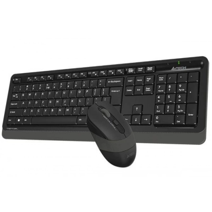 A4 TECH FG1010, Gri, FSTYLER, 2.4Ghz Kablosuz, Türkçe Q, Klavye Mouse Set