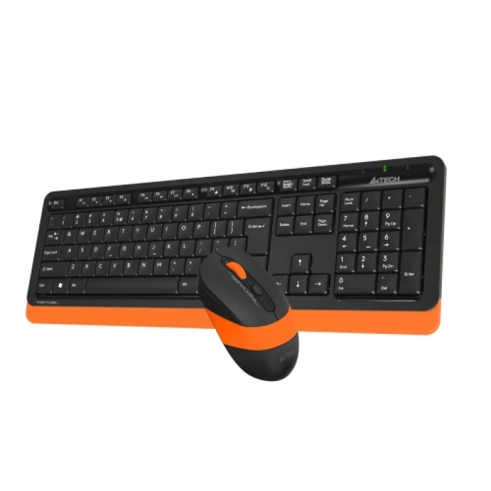 A4 TECH FG1010, Turuncu, FSTYLER, 2.4Ghz Kablosuz, Türkçe Q, Klavye Mouse Set