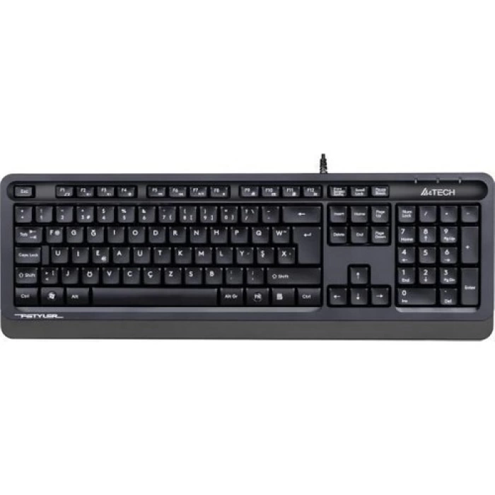 A4 TECH FK10, Gri, FSTYLER, USB Kablolu,  Türkçe F, Multimedya KLAVYE